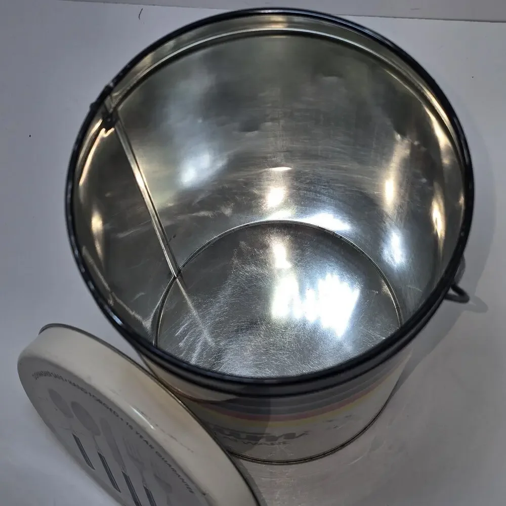 Vintage Stanley Roberts Spectrum Flatware Canister – Mid Century Modern Striped